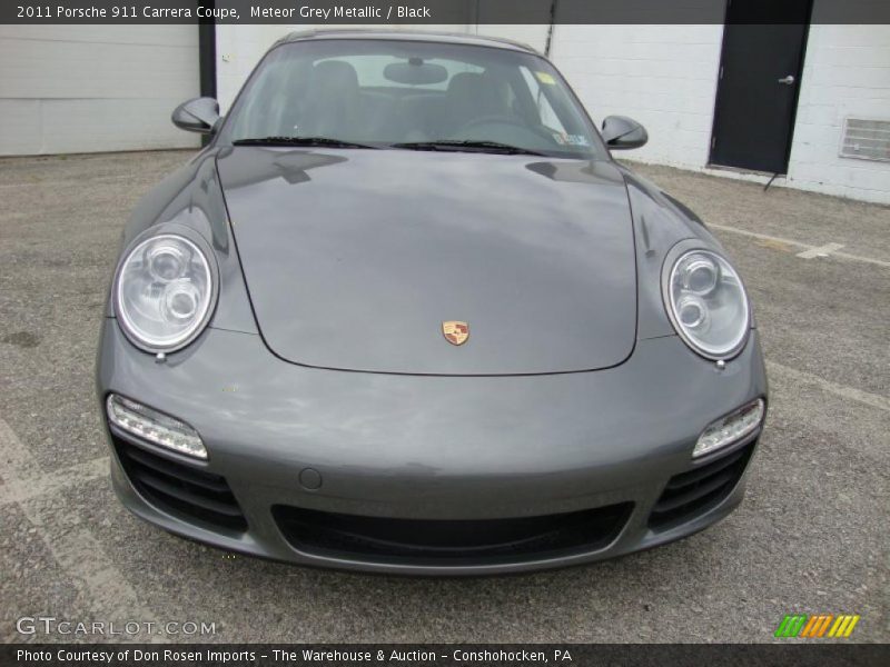 Meteor Grey Metallic / Black 2011 Porsche 911 Carrera Coupe