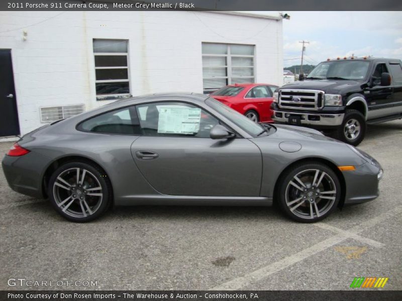 Meteor Grey Metallic / Black 2011 Porsche 911 Carrera Coupe
