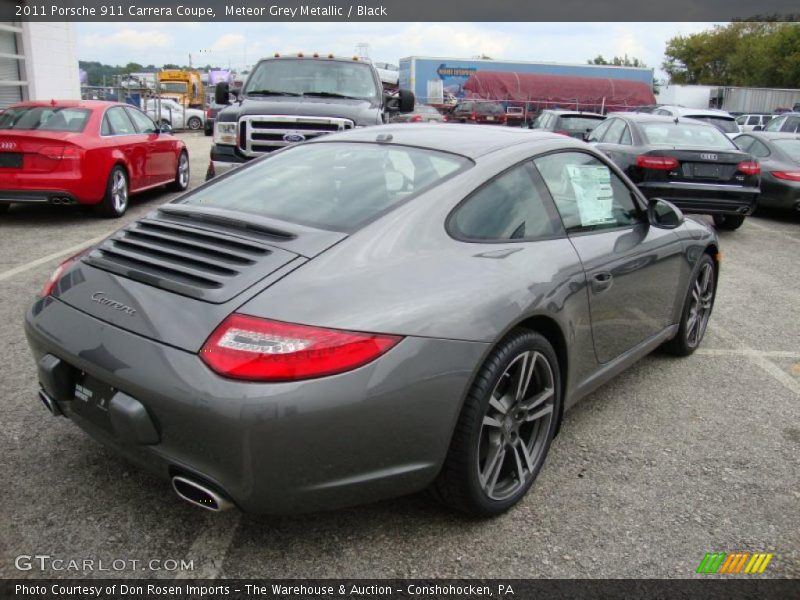 Meteor Grey Metallic / Black 2011 Porsche 911 Carrera Coupe