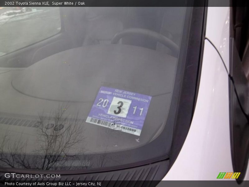 Super White / Oak 2002 Toyota Sienna XLE