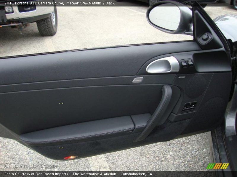 Meteor Grey Metallic / Black 2011 Porsche 911 Carrera Coupe