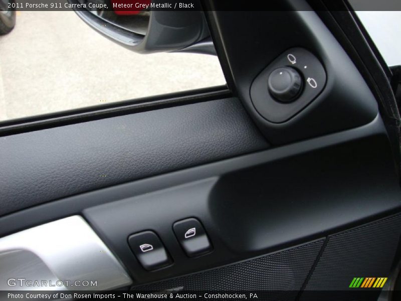 Meteor Grey Metallic / Black 2011 Porsche 911 Carrera Coupe