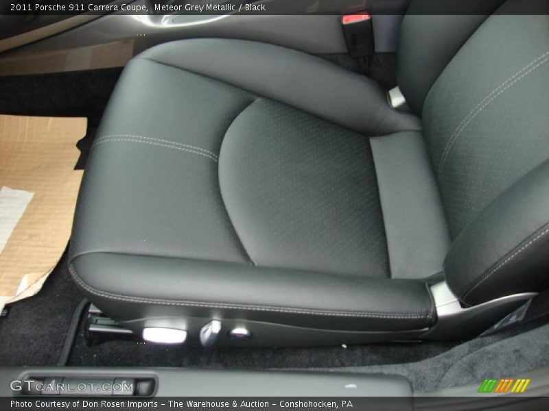 Meteor Grey Metallic / Black 2011 Porsche 911 Carrera Coupe
