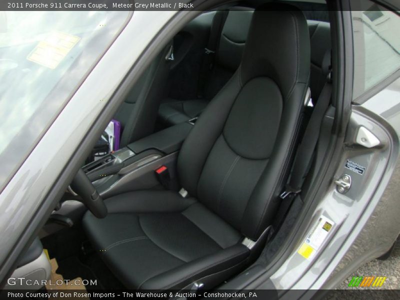 Meteor Grey Metallic / Black 2011 Porsche 911 Carrera Coupe