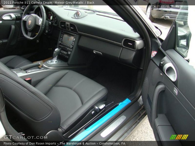 Meteor Grey Metallic / Black 2011 Porsche 911 Carrera Coupe