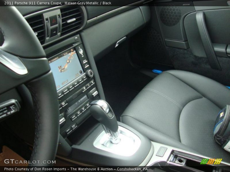 Meteor Grey Metallic / Black 2011 Porsche 911 Carrera Coupe