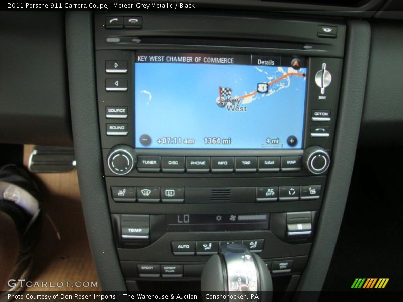 Meteor Grey Metallic / Black 2011 Porsche 911 Carrera Coupe