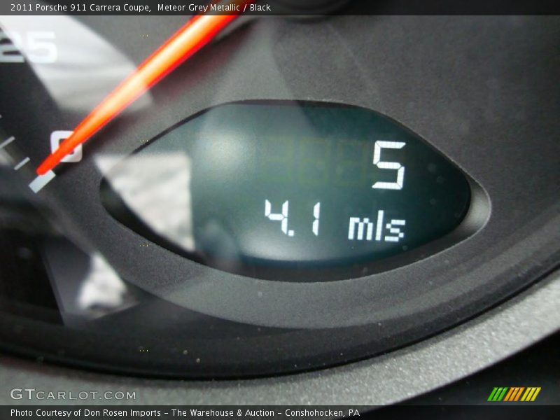 Meteor Grey Metallic / Black 2011 Porsche 911 Carrera Coupe