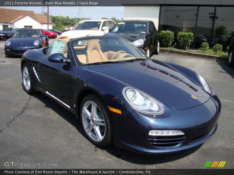 Dark Blue Metallic / Sand Beige 2011 Porsche Boxster