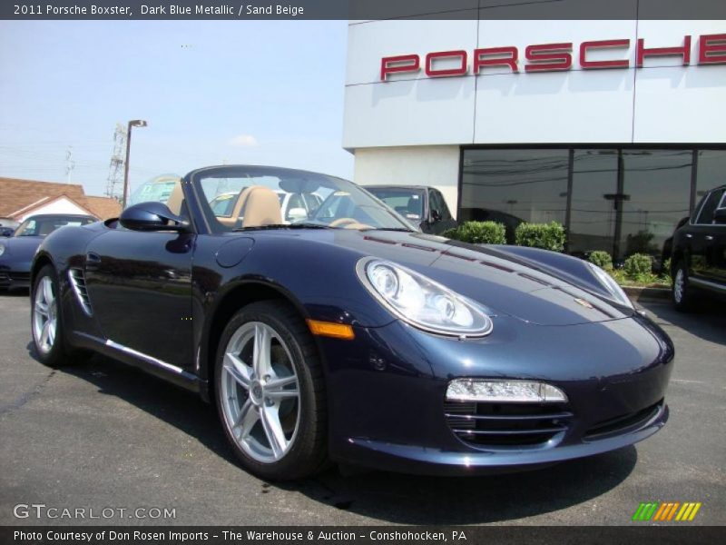 Dark Blue Metallic / Sand Beige 2011 Porsche Boxster