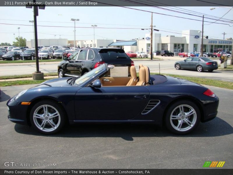 Dark Blue Metallic / Sand Beige 2011 Porsche Boxster