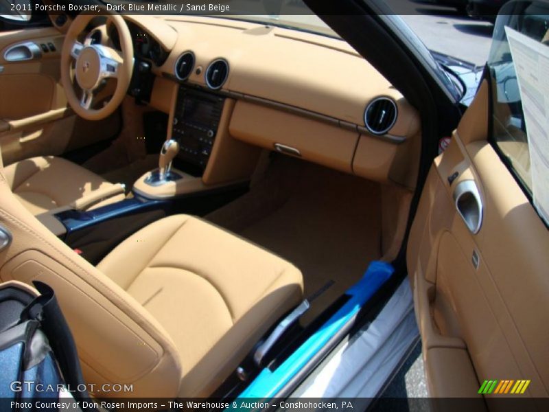 Dark Blue Metallic / Sand Beige 2011 Porsche Boxster