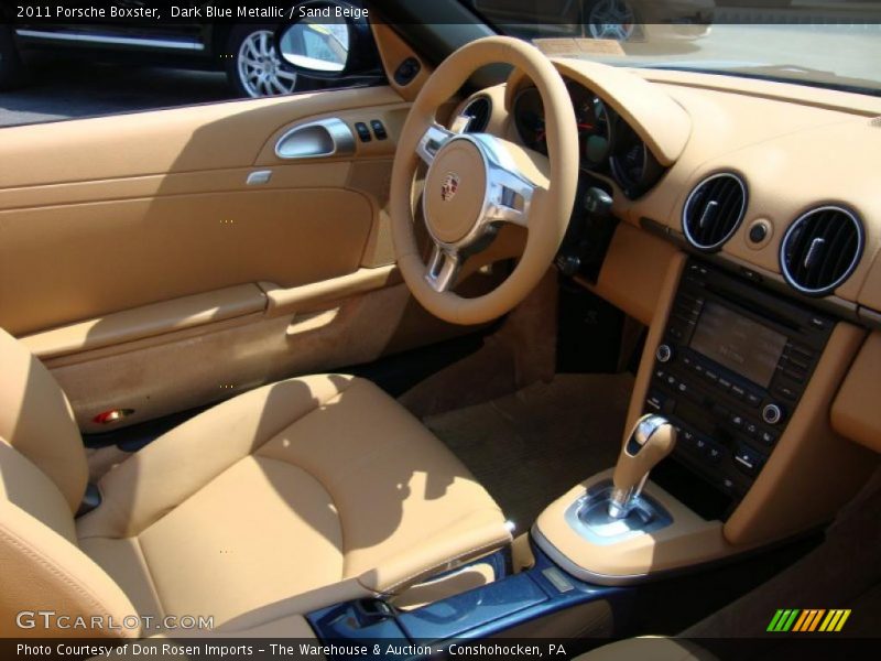 Dark Blue Metallic / Sand Beige 2011 Porsche Boxster