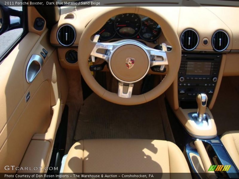 Dark Blue Metallic / Sand Beige 2011 Porsche Boxster