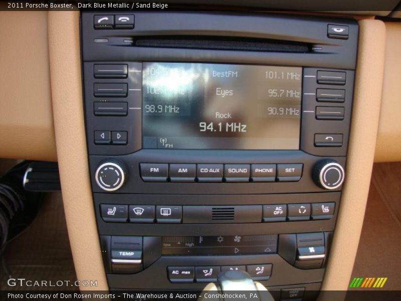 Dark Blue Metallic / Sand Beige 2011 Porsche Boxster