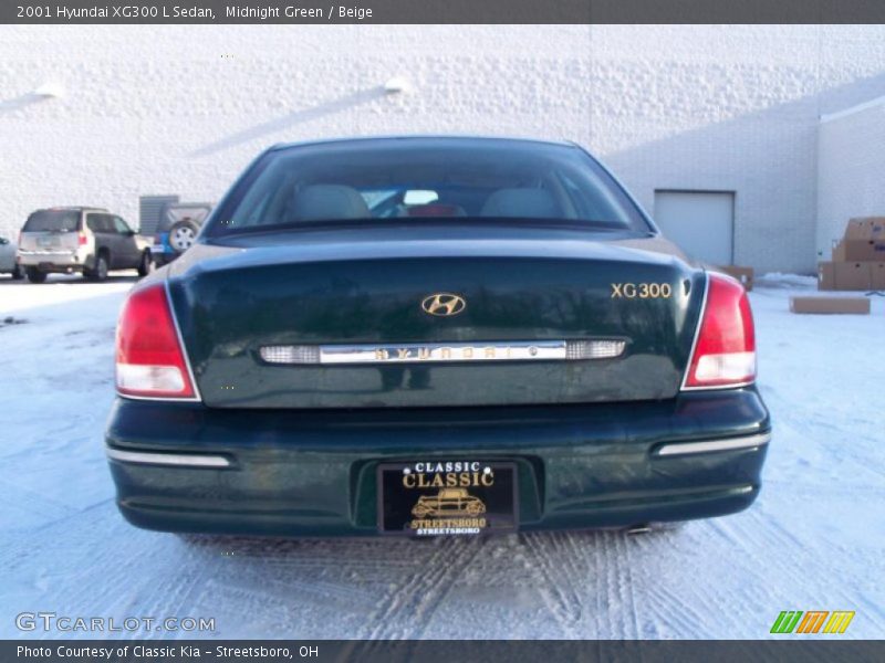 Midnight Green / Beige 2001 Hyundai XG300 L Sedan