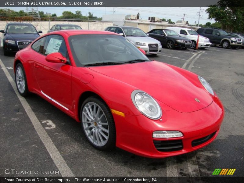 Guards Red / Black 2011 Porsche 911 Carrera Coupe