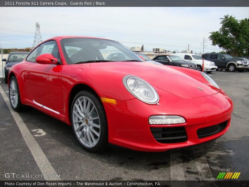 Guards Red / Black 2011 Porsche 911 Carrera Coupe