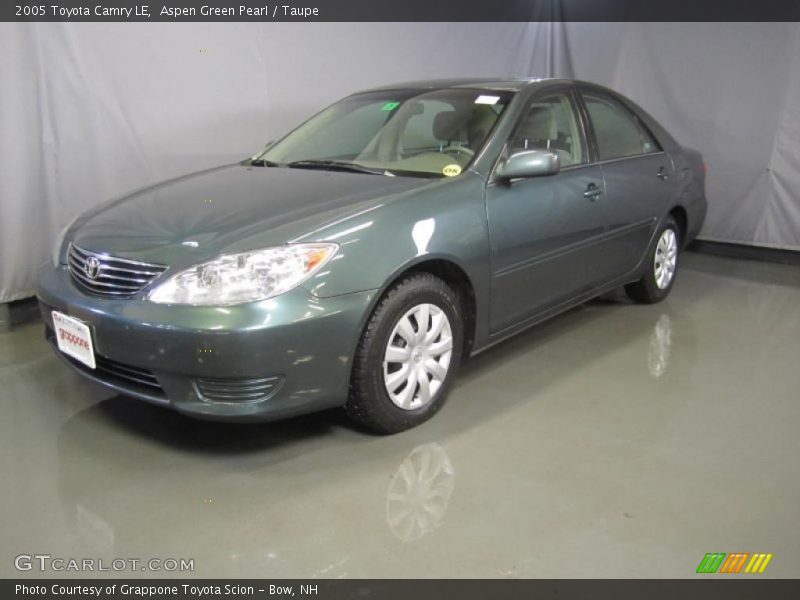 Aspen Green Pearl / Taupe 2005 Toyota Camry LE