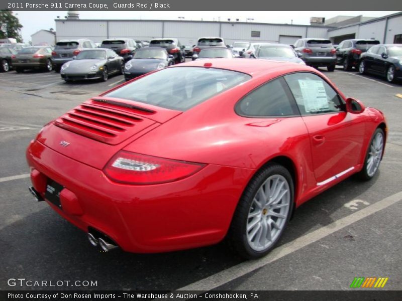 Guards Red / Black 2011 Porsche 911 Carrera Coupe
