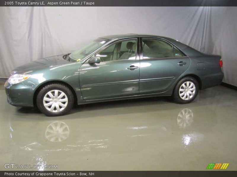 Aspen Green Pearl / Taupe 2005 Toyota Camry LE