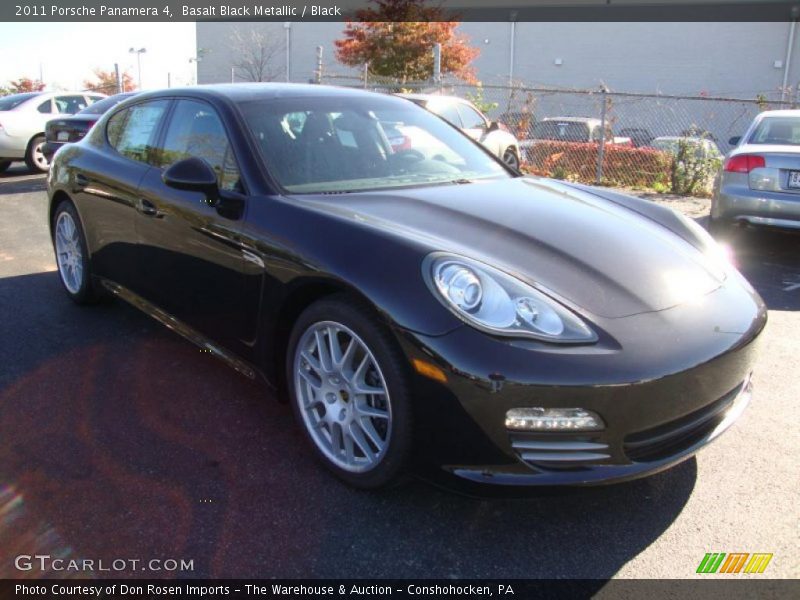Basalt Black Metallic / Black 2011 Porsche Panamera 4