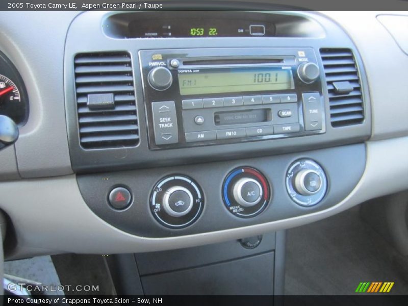 Aspen Green Pearl / Taupe 2005 Toyota Camry LE