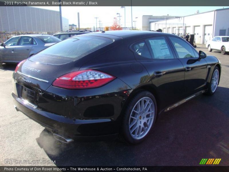 Basalt Black Metallic / Black 2011 Porsche Panamera 4