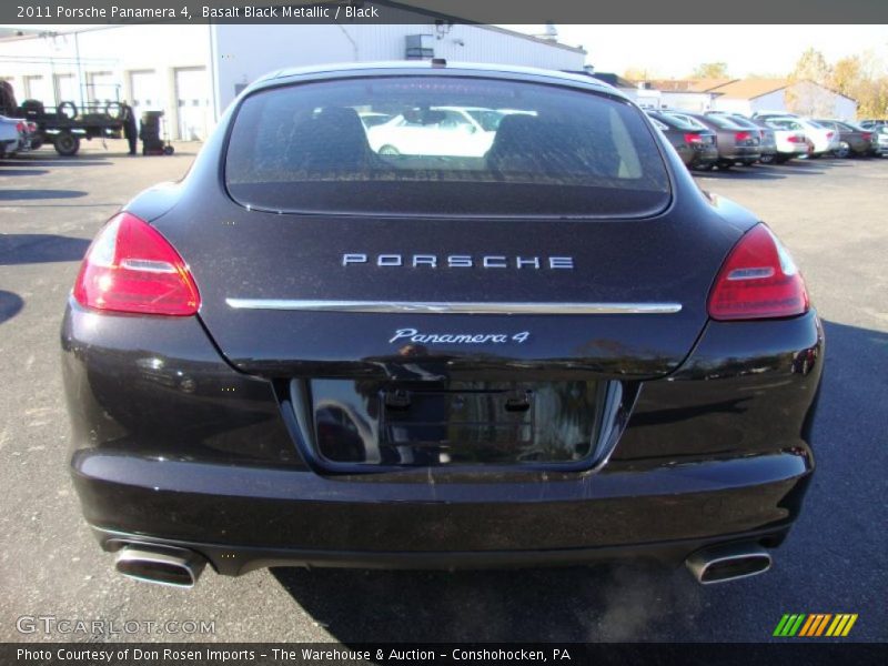Basalt Black Metallic / Black 2011 Porsche Panamera 4