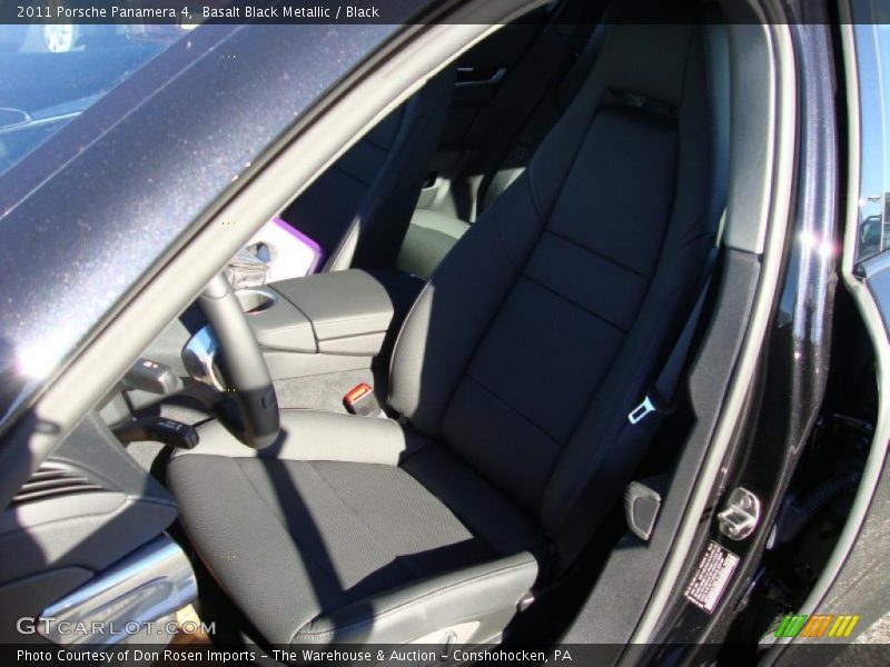 Basalt Black Metallic / Black 2011 Porsche Panamera 4