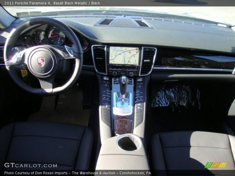 Basalt Black Metallic / Black 2011 Porsche Panamera 4