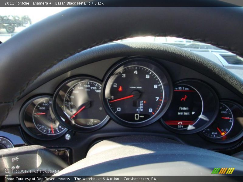 Basalt Black Metallic / Black 2011 Porsche Panamera 4