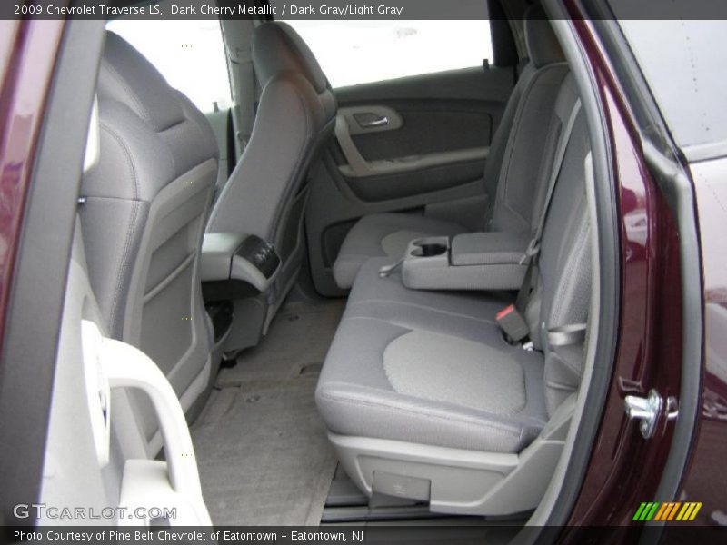 Dark Cherry Metallic / Dark Gray/Light Gray 2009 Chevrolet Traverse LS