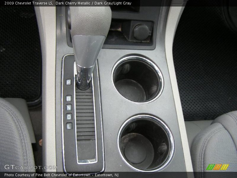 Dark Cherry Metallic / Dark Gray/Light Gray 2009 Chevrolet Traverse LS