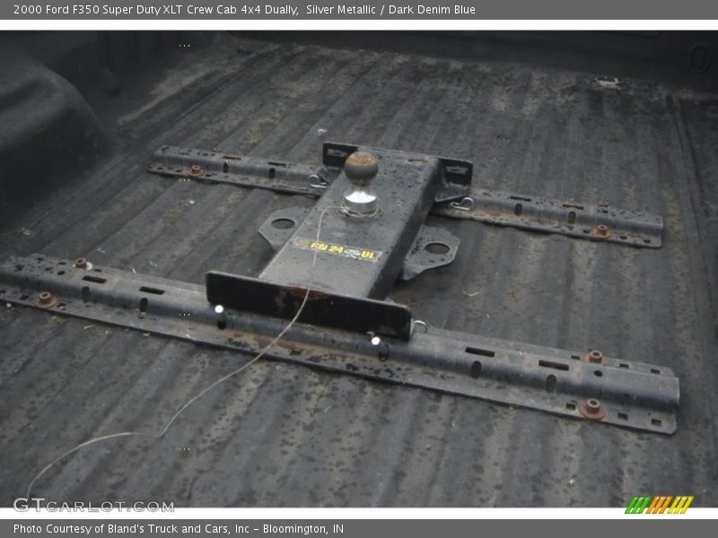 Silver Metallic / Dark Denim Blue 2000 Ford F350 Super Duty XLT Crew Cab 4x4 Dually