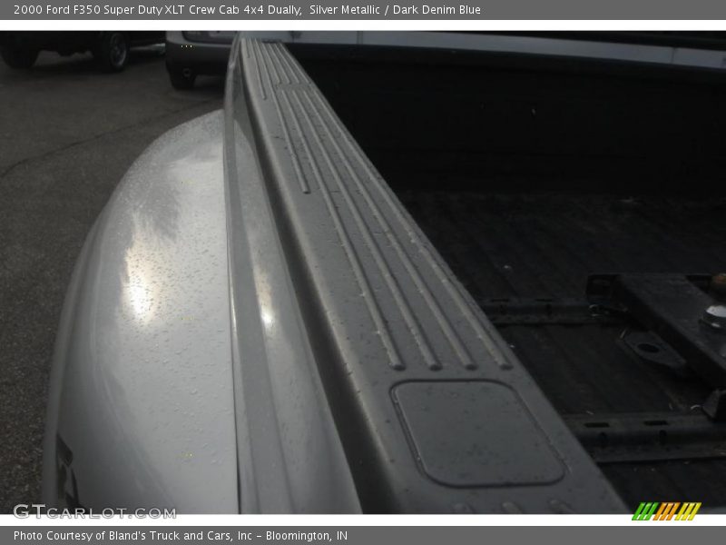 Silver Metallic / Dark Denim Blue 2000 Ford F350 Super Duty XLT Crew Cab 4x4 Dually