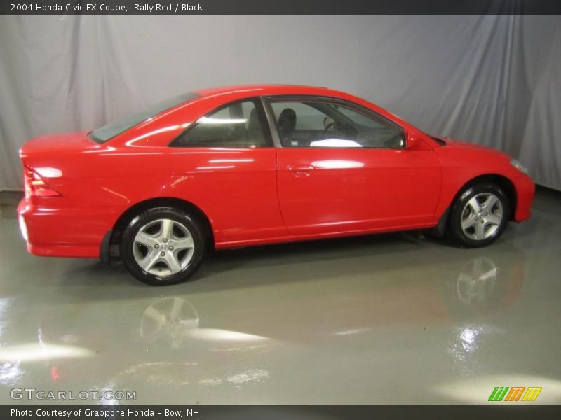 Rally Red / Black 2004 Honda Civic EX Coupe