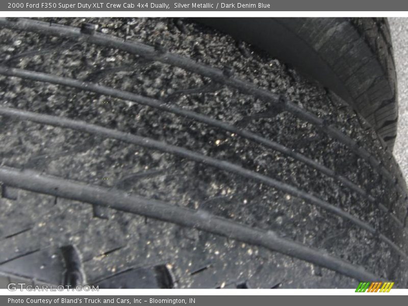 Silver Metallic / Dark Denim Blue 2000 Ford F350 Super Duty XLT Crew Cab 4x4 Dually