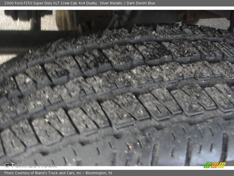 Silver Metallic / Dark Denim Blue 2000 Ford F350 Super Duty XLT Crew Cab 4x4 Dually