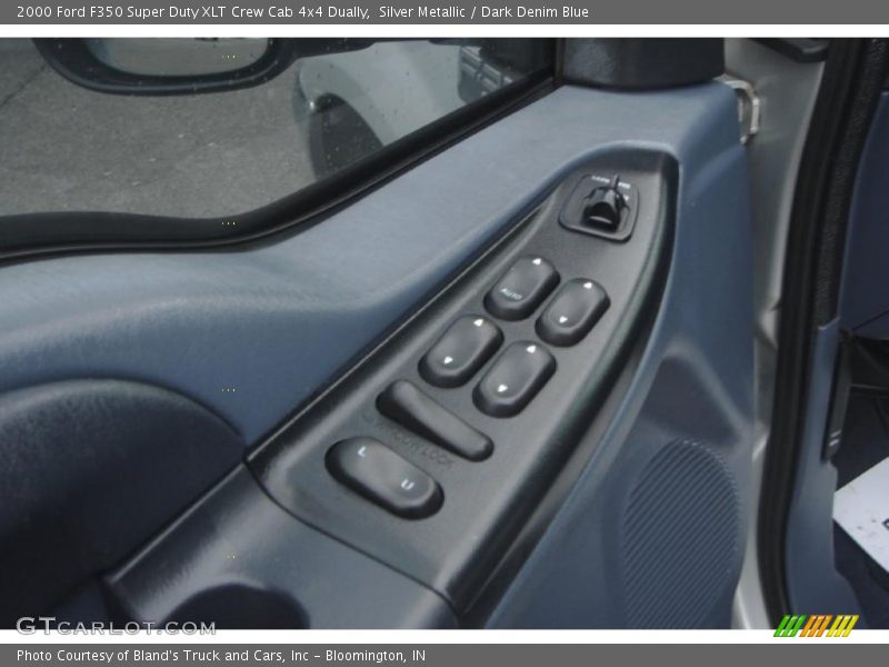 Silver Metallic / Dark Denim Blue 2000 Ford F350 Super Duty XLT Crew Cab 4x4 Dually