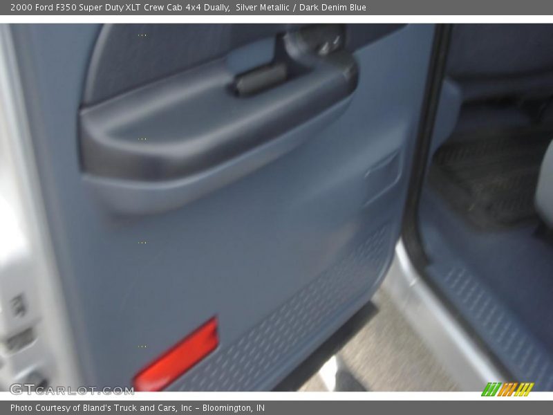 Silver Metallic / Dark Denim Blue 2000 Ford F350 Super Duty XLT Crew Cab 4x4 Dually