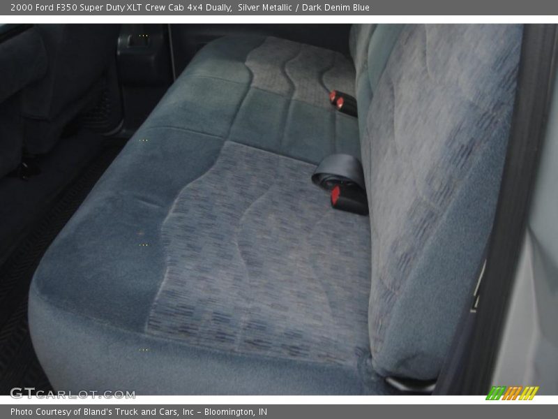 Silver Metallic / Dark Denim Blue 2000 Ford F350 Super Duty XLT Crew Cab 4x4 Dually