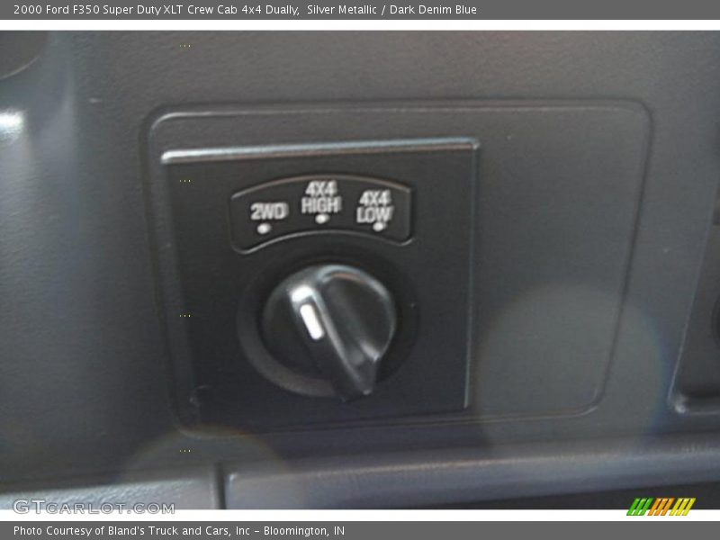 Silver Metallic / Dark Denim Blue 2000 Ford F350 Super Duty XLT Crew Cab 4x4 Dually