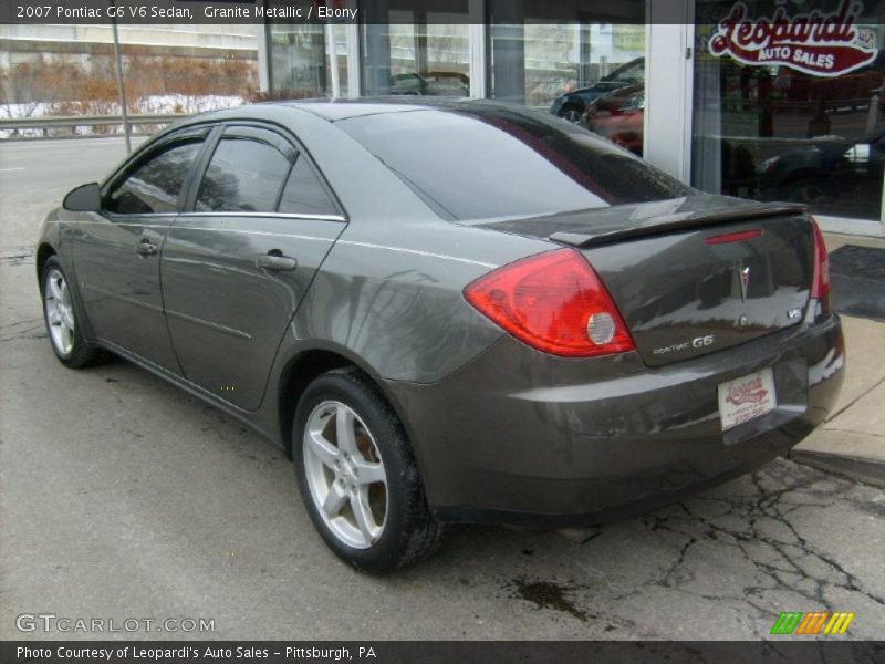 Granite Metallic / Ebony 2007 Pontiac G6 V6 Sedan