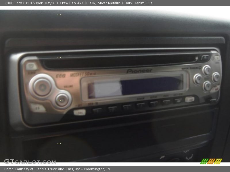 Silver Metallic / Dark Denim Blue 2000 Ford F350 Super Duty XLT Crew Cab 4x4 Dually