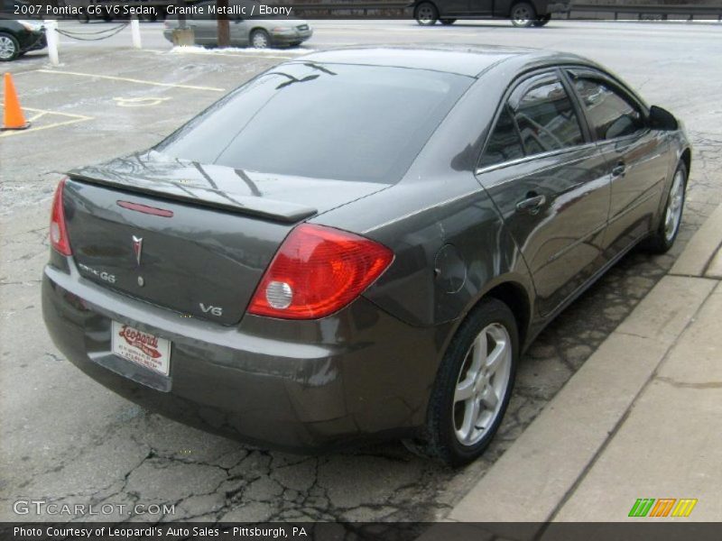Granite Metallic / Ebony 2007 Pontiac G6 V6 Sedan