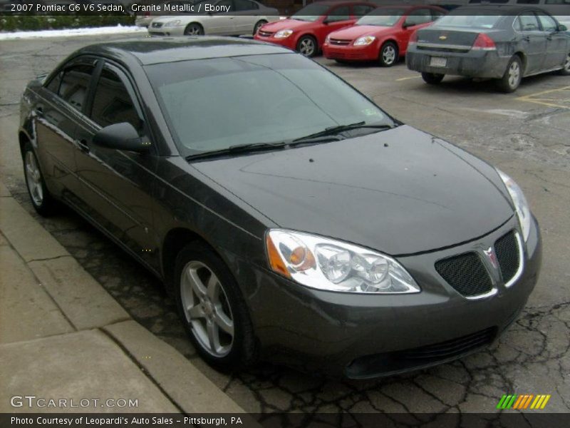 Granite Metallic / Ebony 2007 Pontiac G6 V6 Sedan