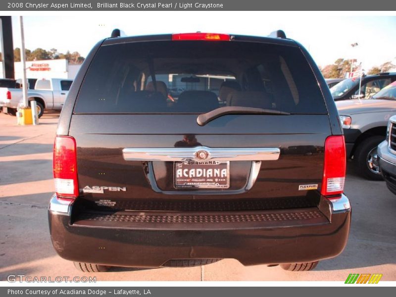 Brilliant Black Crystal Pearl / Light Graystone 2008 Chrysler Aspen Limited