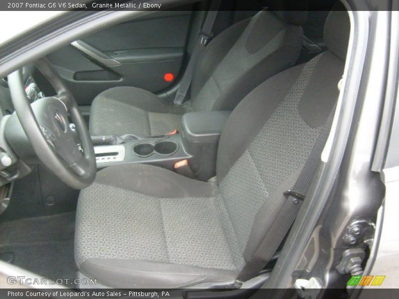 Granite Metallic / Ebony 2007 Pontiac G6 V6 Sedan