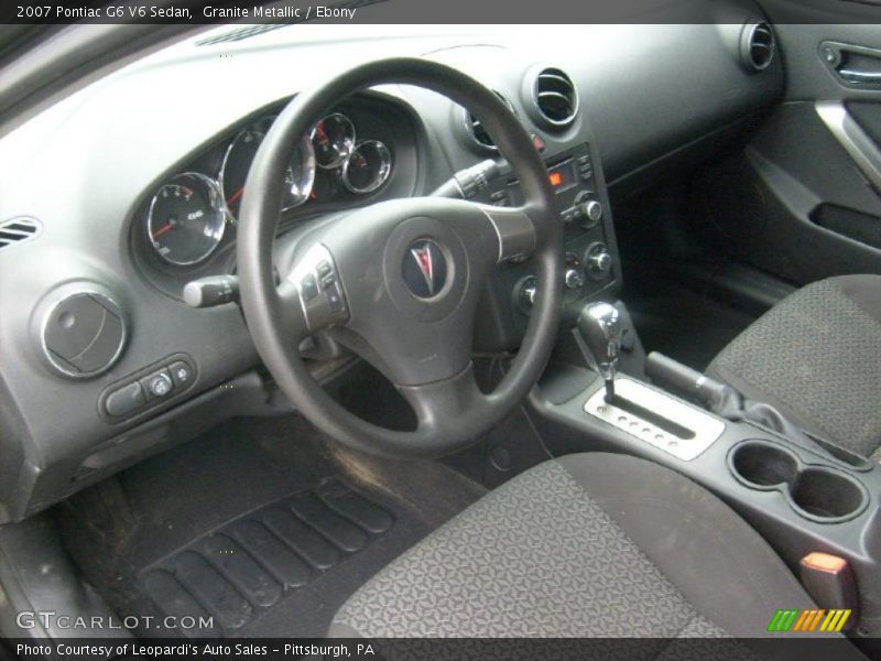 Granite Metallic / Ebony 2007 Pontiac G6 V6 Sedan